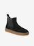 Boots enfant fille cuir zippées camel+marine+noir+or - vertbaudet enfant 