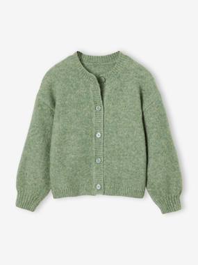 Girls-Long-sleeved knitted cardigan for girls