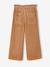 Wide Corduroy Paperbag Trousers for Girls bordeaux red+camel+mauve+navy blue+olive - vertbaudet enfant 