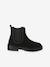 Boots fille cuir zippées noir - vertbaudet enfant 