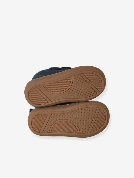 Pair of Soft Leather Boots for Babies, Designed for First Steps beige+blue+brown+chocolate+electric blue+green+ocean blue+ochre+sage green+set beige+set brown+set green - vertbaudet enfant 