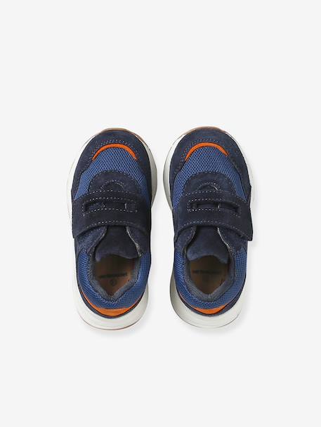 Chaussures premiers pas bébé à scratch bleu - vertbaudet enfant 