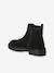 Boots fille cuir zippées noir - vertbaudet enfant 