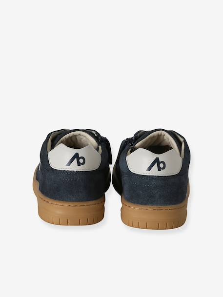 Baskets garçon cuir lacets marine - vertbaudet enfant 