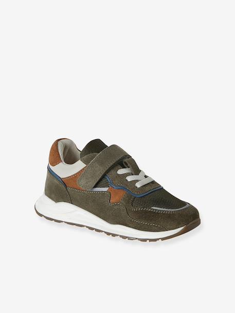 Pair of boys trainers khaki+navy blue - vertbaudet enfant 