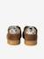 Baskets fille cuir à lacets fermeture zip beige+marron - vertbaudet enfant 