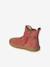 Boots bébé fille cuir zippées brun+jaune d'or+marine+vieux rose - vertbaudet enfant 