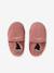 Chaussons bébé cuir souple blanc imprimé+bleu nuit+lot rose+or+rose imprimé+rose poudré+vieux rose - vertbaudet enfant 