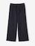 Wide-leg knitted trousers for girls anthracite+beige - vertbaudet enfant 