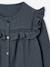 Chemise manches longues fille bleu ardoise+rose poudré+vanille - vertbaudet enfant 