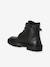 Boots fille cuir à lacets et zip noir - vertbaudet enfant 