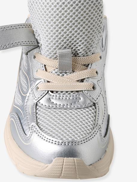 Pair of girls trainers silver - vertbaudet enfant 