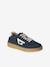 Baskets garçon cuir lacets élastiqués marine - vertbaudet enfant 