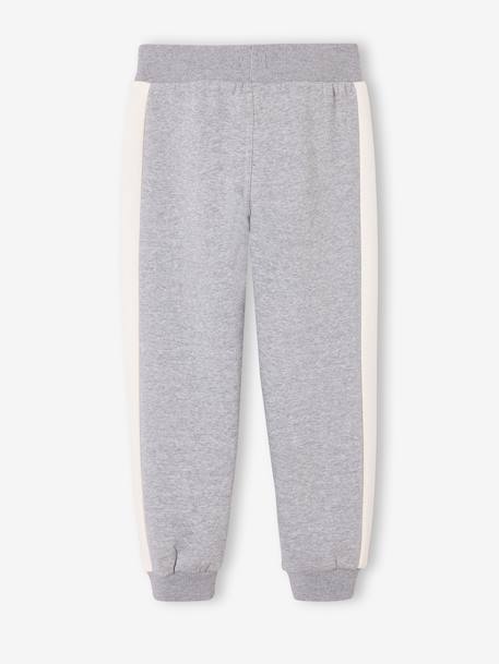 Jogging garçon bande côté bordeaux+gris chiné+rouge+vert - vertbaudet enfant 