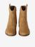 Boots fille cuir zippées marron - vertbaudet enfant 