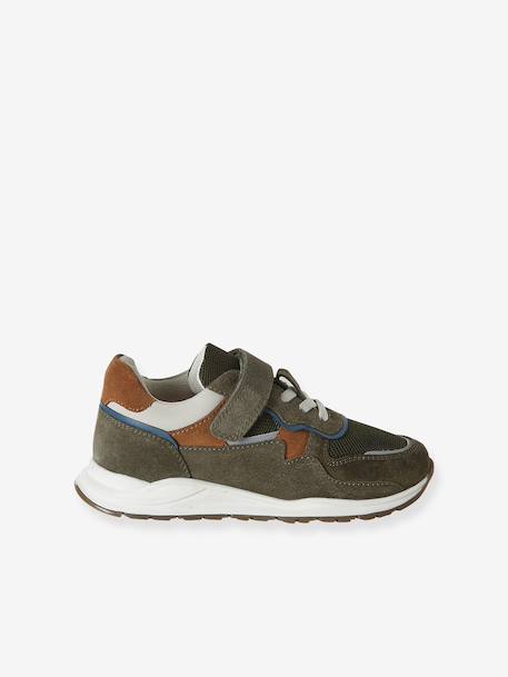 Pair of boys trainers khaki+navy blue - vertbaudet enfant 