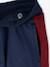 Jogging garçon bande côté bordeaux+gris chiné+rouge+vert - vertbaudet enfant 