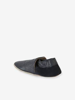 Chaussures-Chaussons élastiqués en cuir souple bébé