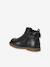Chaussures premiers pas bébé boots cuir jaune d'or+noir - vertbaudet enfant 