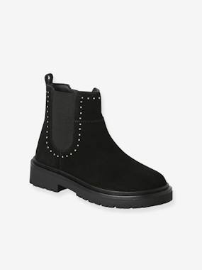 Boots fille cuir zippées - vertbaudet enfant Boots fille cuir zippées - vertbaudet enfant