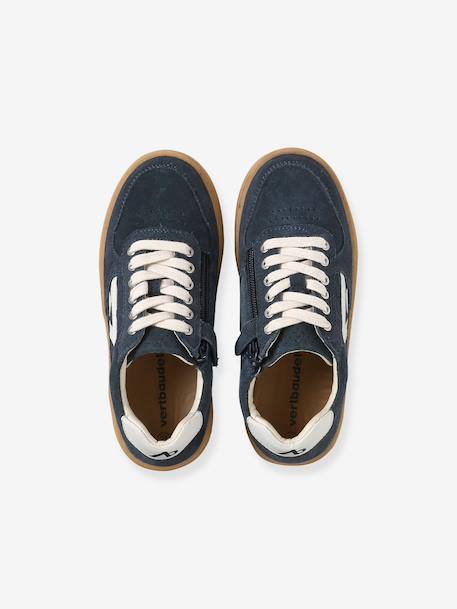 Baskets garçon cuir lacets marine - vertbaudet enfant 
