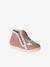 Zipped Soft Leather Ankle Boots for Babies gold+old rose - vertbaudet enfant 