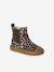 Boots bébé fille cuir zippées brun+jaune d'or+marine+vieux rose - vertbaudet enfant 