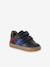 Hook&Loop Leather Trainers for Babies ecru+navy blue+set white - vertbaudet enfant 