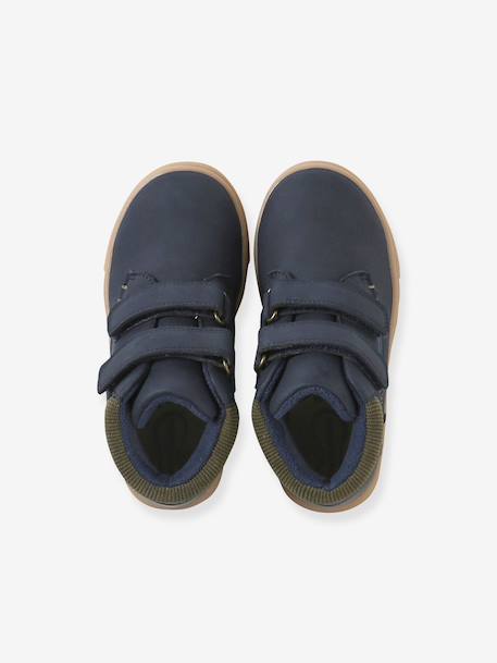 Pair of boys boots with straps navy blue - vertbaudet enfant 