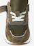 Baskets garçon cuir à scratch kaki+marine - vertbaudet enfant 
