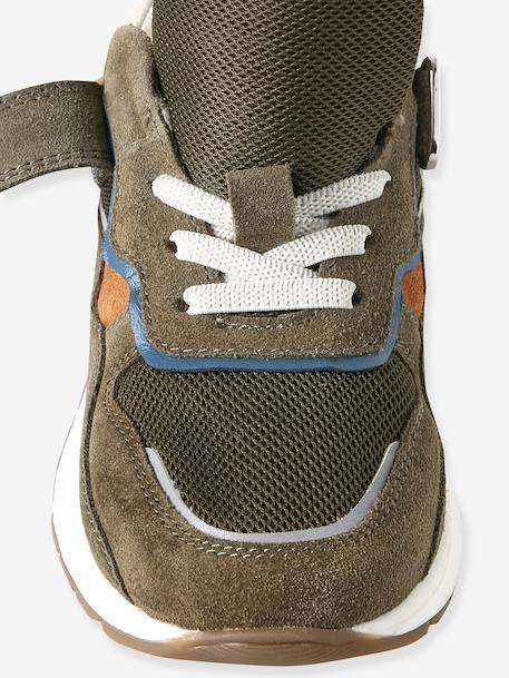 Pair of boys trainers khaki+navy blue - vertbaudet enfant 