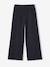 Wide-leg knitted trousers for girls anthracite+beige - vertbaudet enfant 