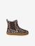 Boots bébé fille cuir zippées brun+jaune d'or+marine+vieux rose - vertbaudet enfant 