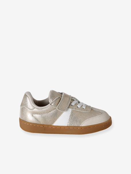 Pair of girls trainers gold - vertbaudet enfant 