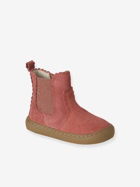 Boots bébé fille cuir zippées - vertbaudet enfant -Boots bébé fille cuir zippées