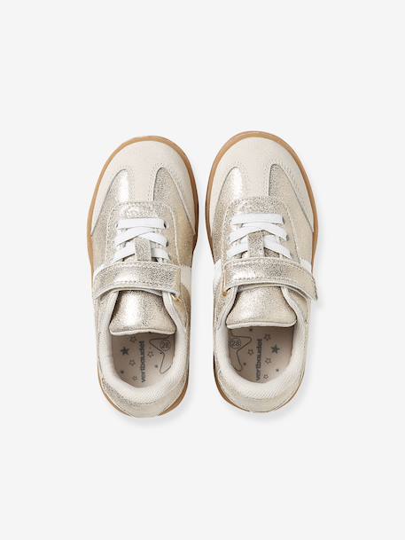 Pair of girls trainers gold - vertbaudet enfant 