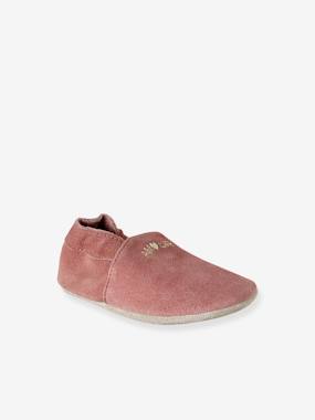 -Chaussons bébé cuir souple