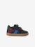 Hook&Loop Leather Trainers for Babies ecru+navy blue+set white - vertbaudet enfant 