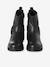 Pair of girls leather boots black - vertbaudet enfant 