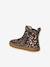 Leather Zipped & Elasticated Chelsea Boots for Babies dark brown+golden yellow+navy blue+old rose - vertbaudet enfant 