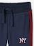 Boys' joggers with side stripe bordeaux red+green+marl grey+red - vertbaudet enfant 