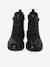 Pair of girls leather boots black - vertbaudet enfant 