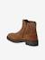 Boots fille cuir zippées marron - vertbaudet enfant 
