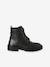 Boots fille cuir à lacets et zip noir - vertbaudet enfant 