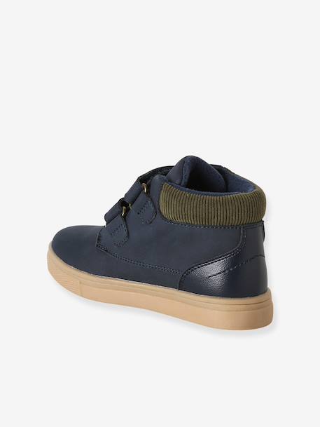 Pair of boys boots with straps navy blue - vertbaudet enfant 
