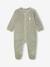 Pack of 2 baby sleepsuits with front opening cappuccino+pale pink+sage green - vertbaudet enfant 