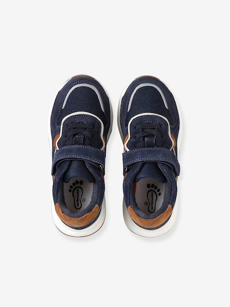 Pair of boys trainers khaki+navy blue - vertbaudet enfant 