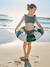 Girl's floral two-piece swimsuit emerald green - vertbaudet enfant 