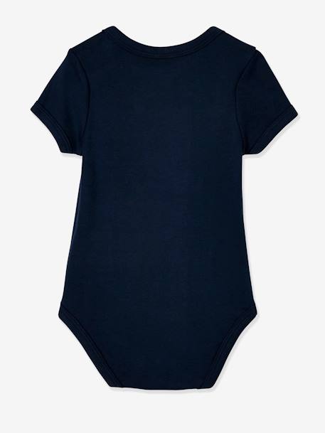 Pack of 3 Progressive Short-Sleeved Bodysuits, in Pure Cotton, Sailor Dark Blue - vertbaudet enfant 