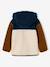 Zip-up hooded cardigan for boys fir green+medium blue - vertbaudet enfant 